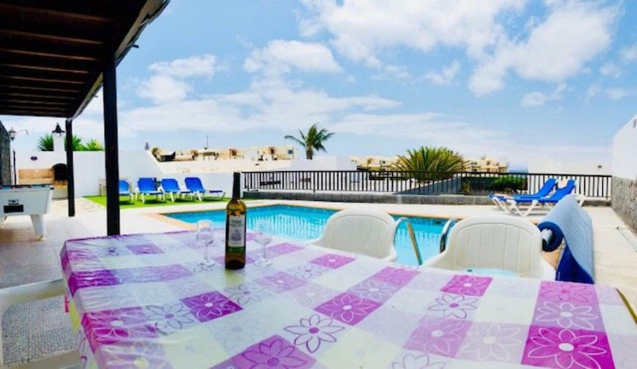 Villa Neptuno With Private Pool, Sea View, Sat-Tv & Free Wifi بلايا بلانكا المظهر الخارجي الصورة